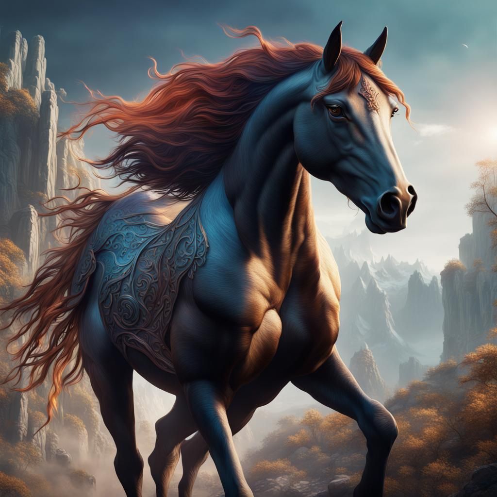 Fantastical Spirit Horse Concept Art