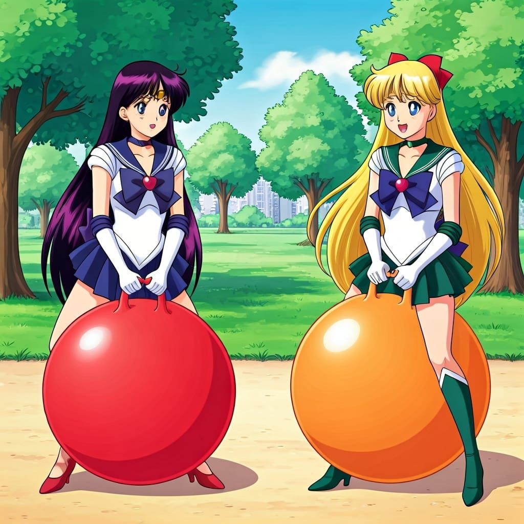 Sailor Moon Style: Mars and Venus Bouncing