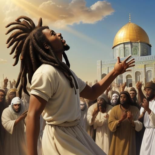 Biblical Stoning Scene in Jerusalem