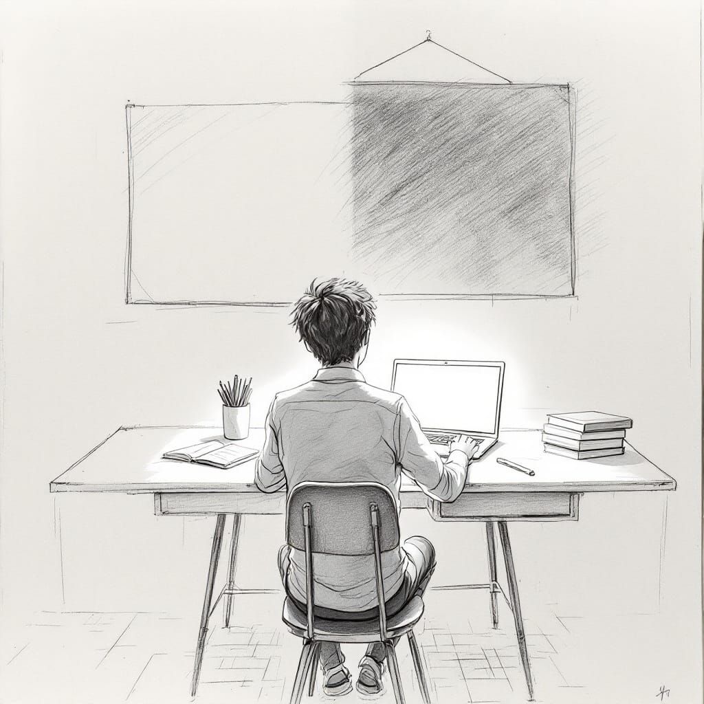 Student Contrasting E-Learning and Classroom Study