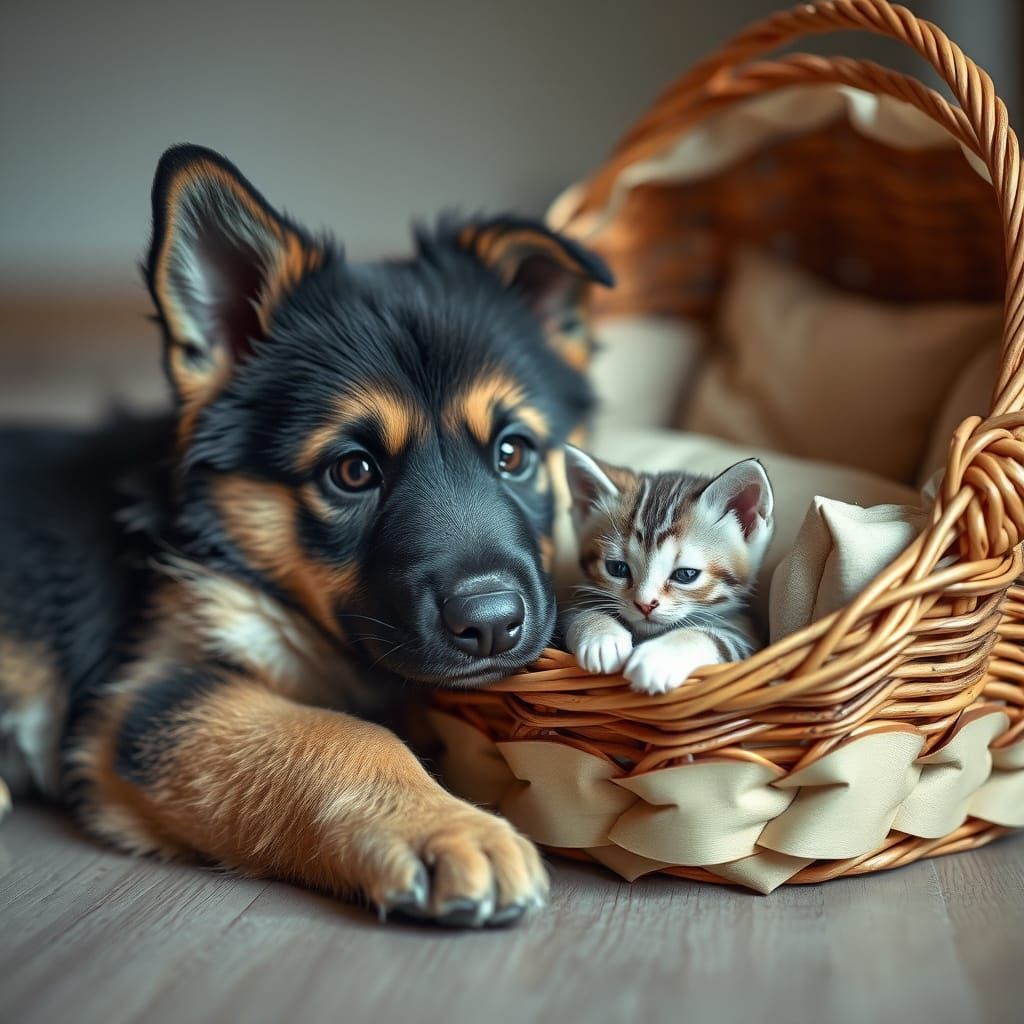 Fluffy Friends in Delicate Origami Wonderland