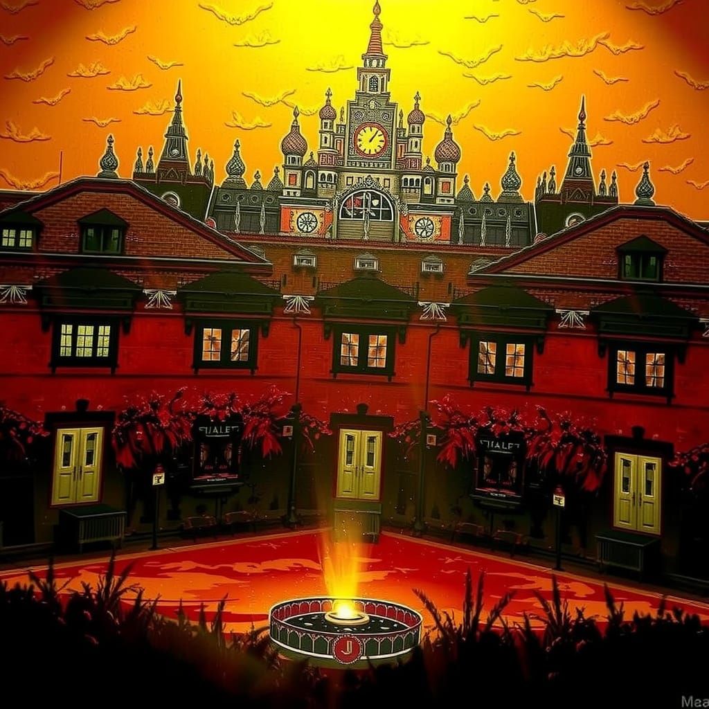 Golden Hour Landscape with Harmonious Colors