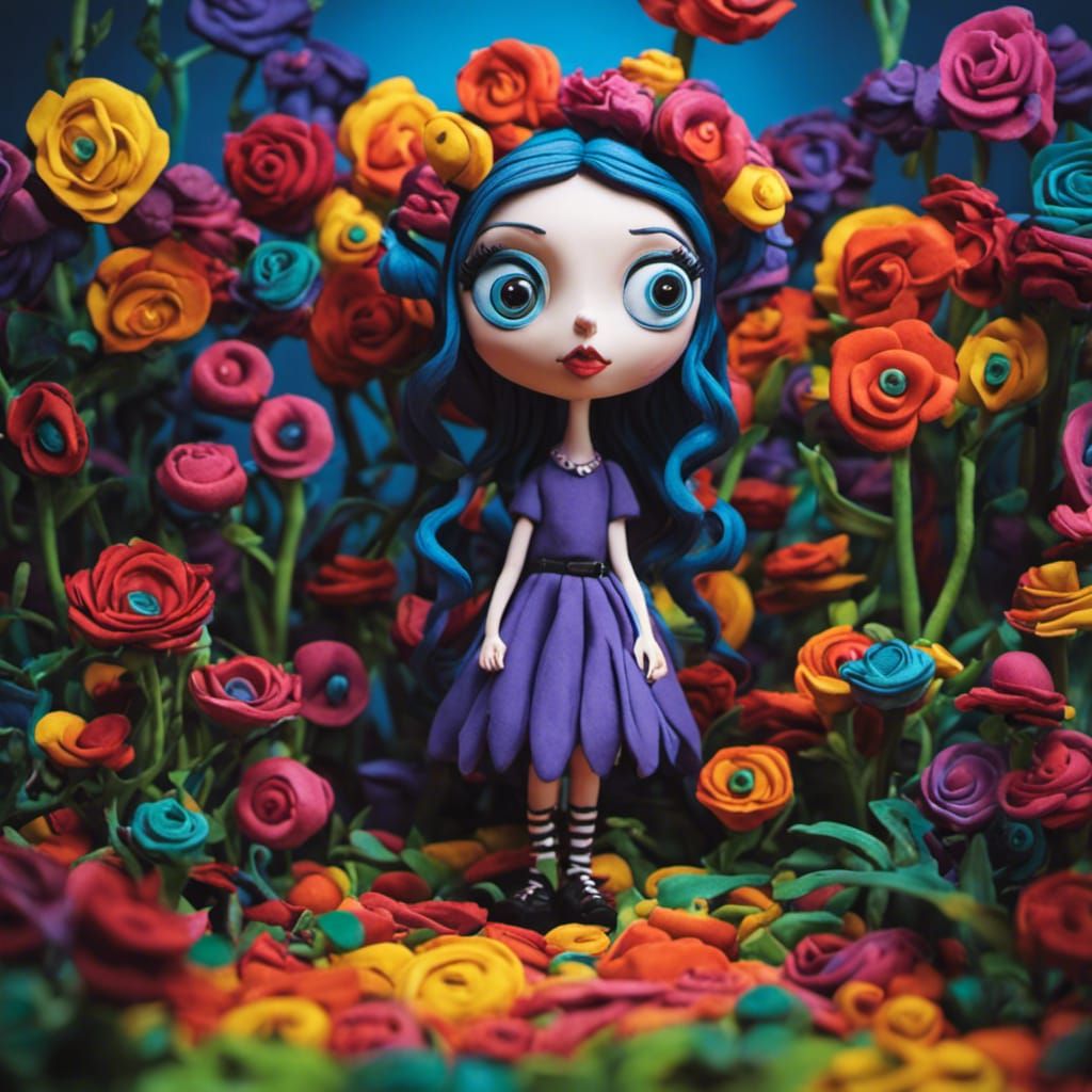 Tim Burton Character in Claymation