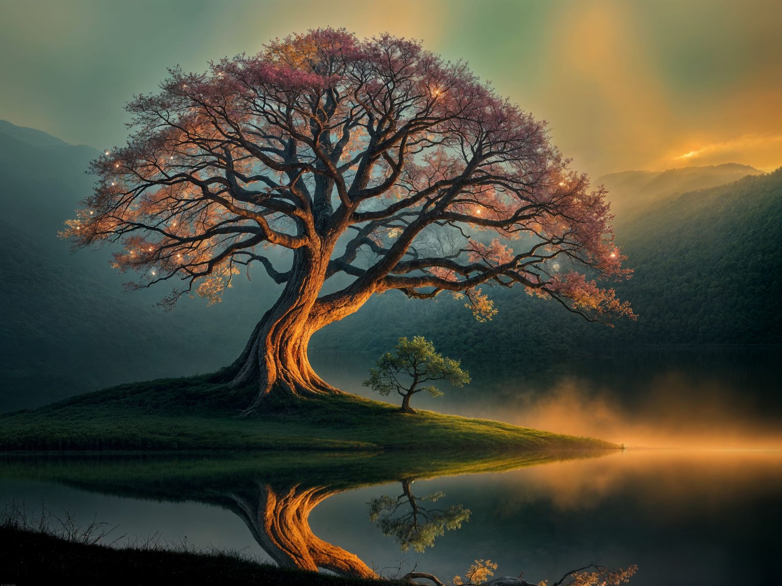 Magical Tree in Mystical Ambiance