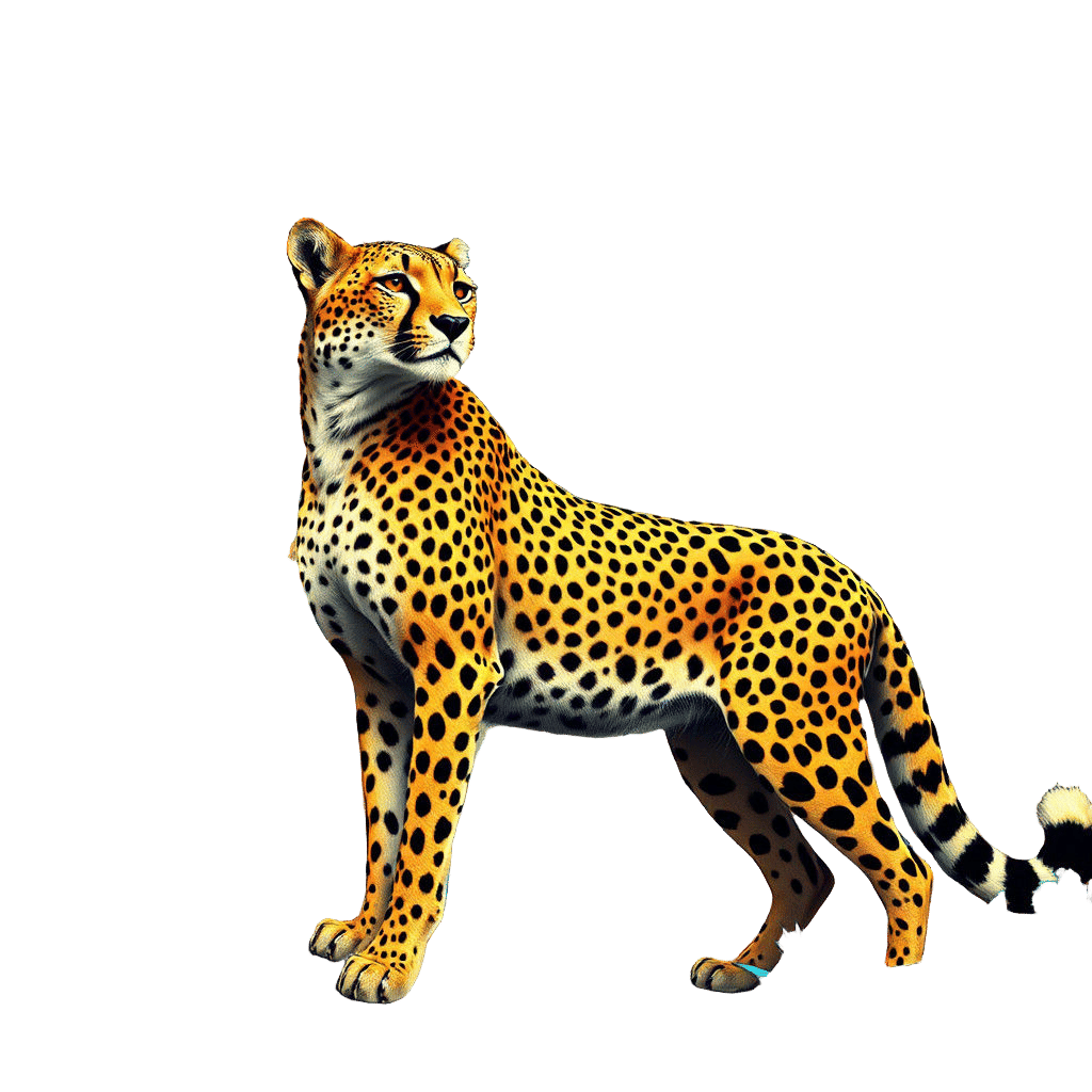 Detailed Cheetah Matte Painting in 8k Resolution