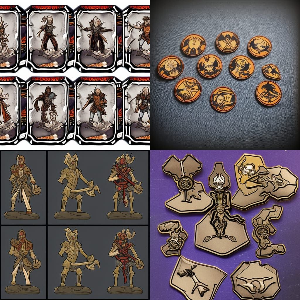 D&D Skeleton Fighter Character Token