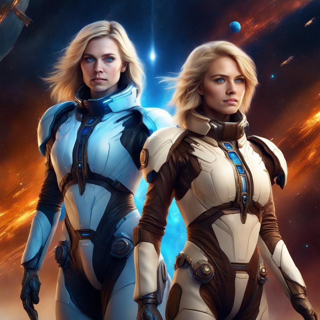 Space Commanders: A Detailed Matte Painting