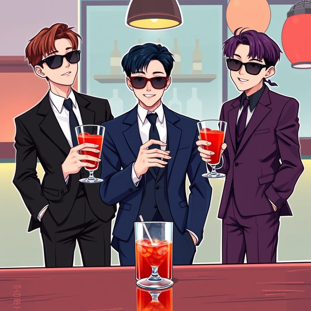 K-Pop Idols in High-Fashion Suits Exude Confidence