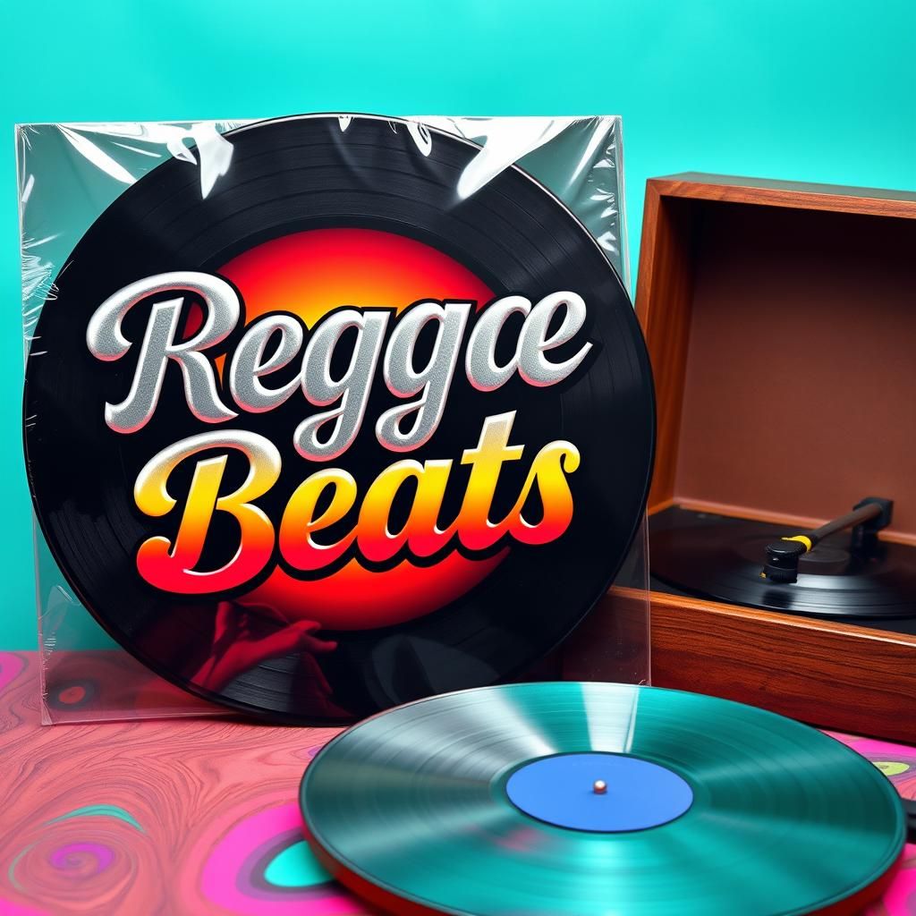 Reggae Album Cover Art in Psychedelic Style