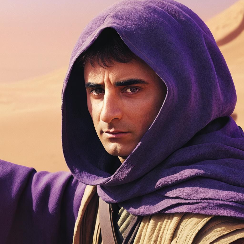 Master Jedi with Purple Saber on Tatooine