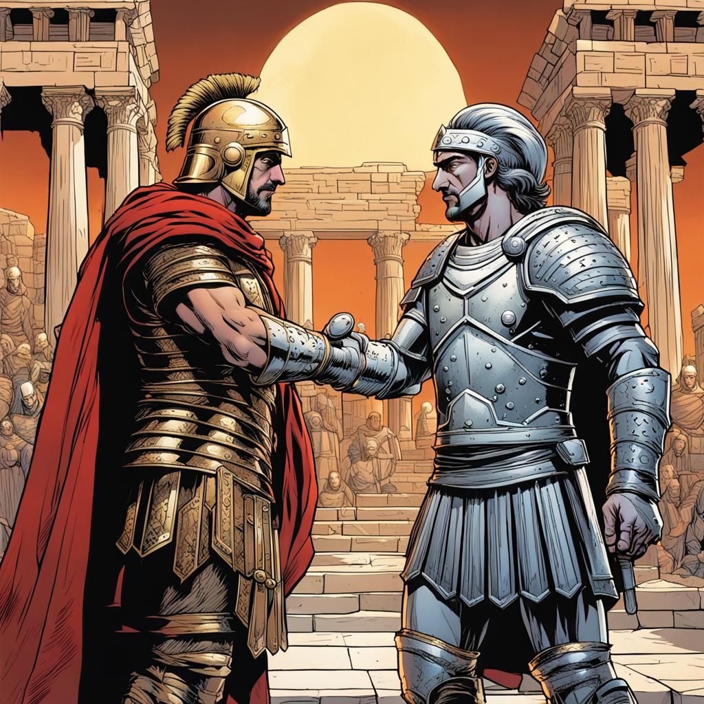 Cesar and Alexander: A Comic Book Art Encounter