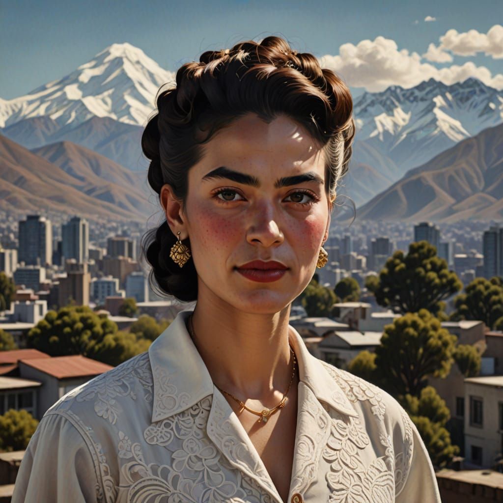 Spanish-Chilean Beauty in 1950s American Style