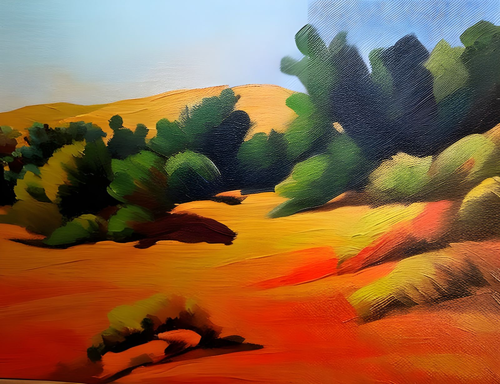 Botanical Garden Impressionistic Expressionism Painting