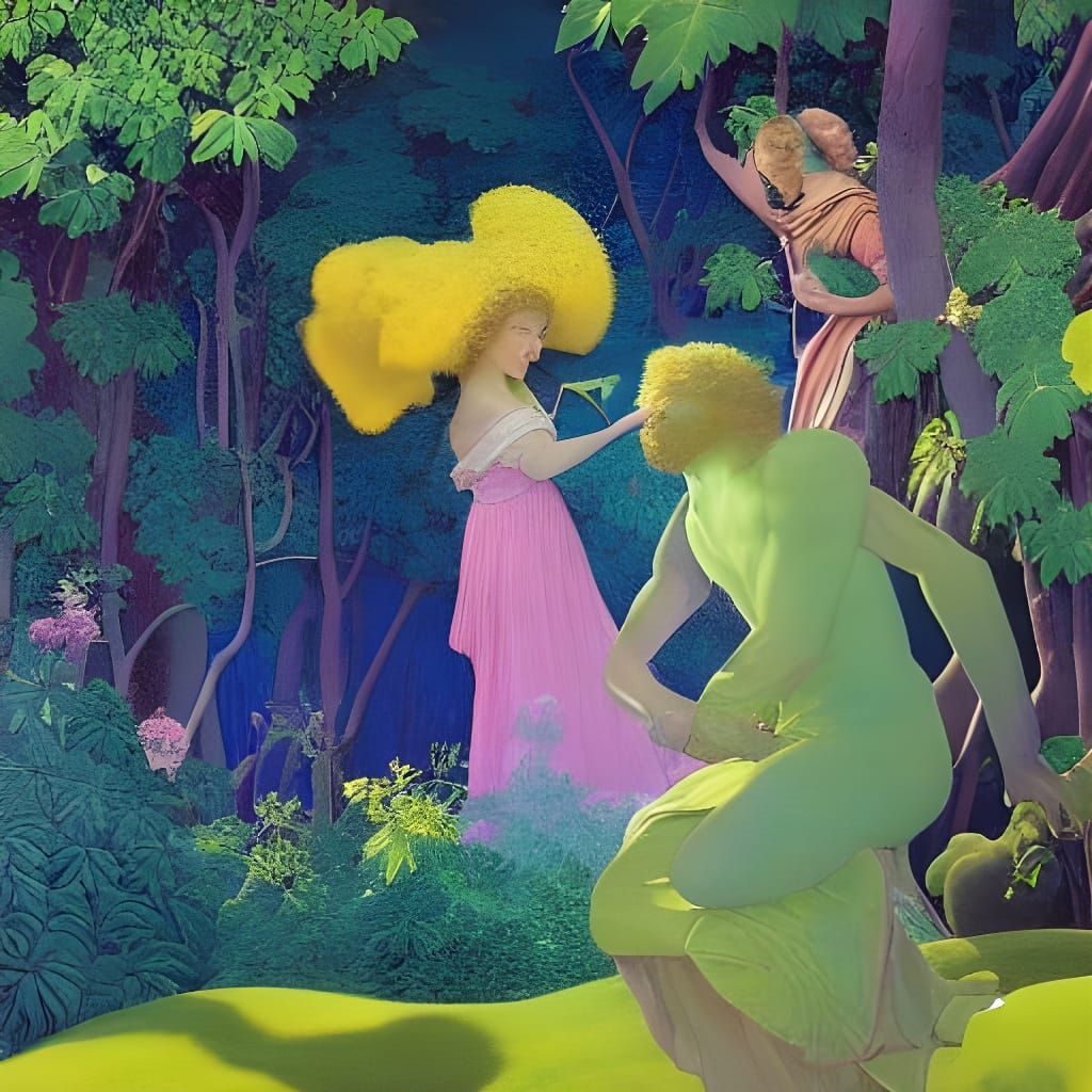 A fantasy of the garden of Eden