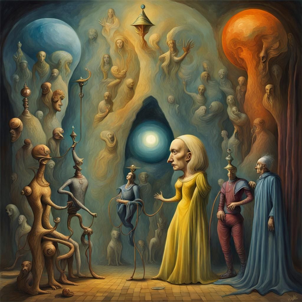 Surreal Dreamscape: A Dark Fantasy Watercolor Masterpiece