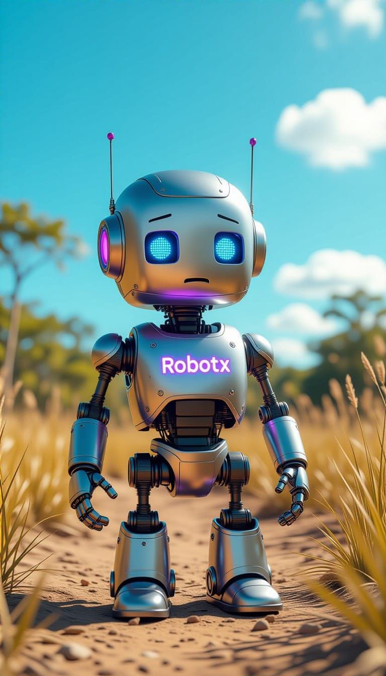 Sad Robotx Surveys Dry Jungle in 4K