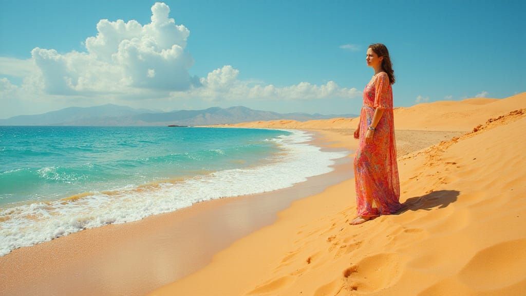 When the desert meets the ocean.