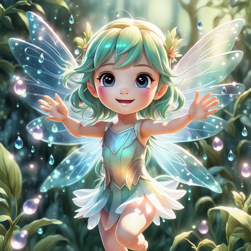 When the misty dawn enveloped the garden, the cabbage gorgeo...