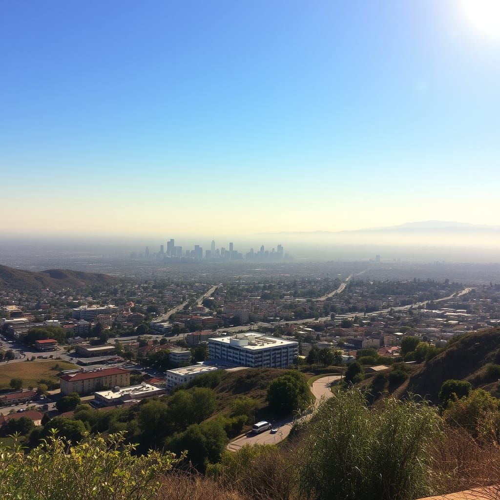 Glendale Hills View: Downtown & Los Angeles Skyline