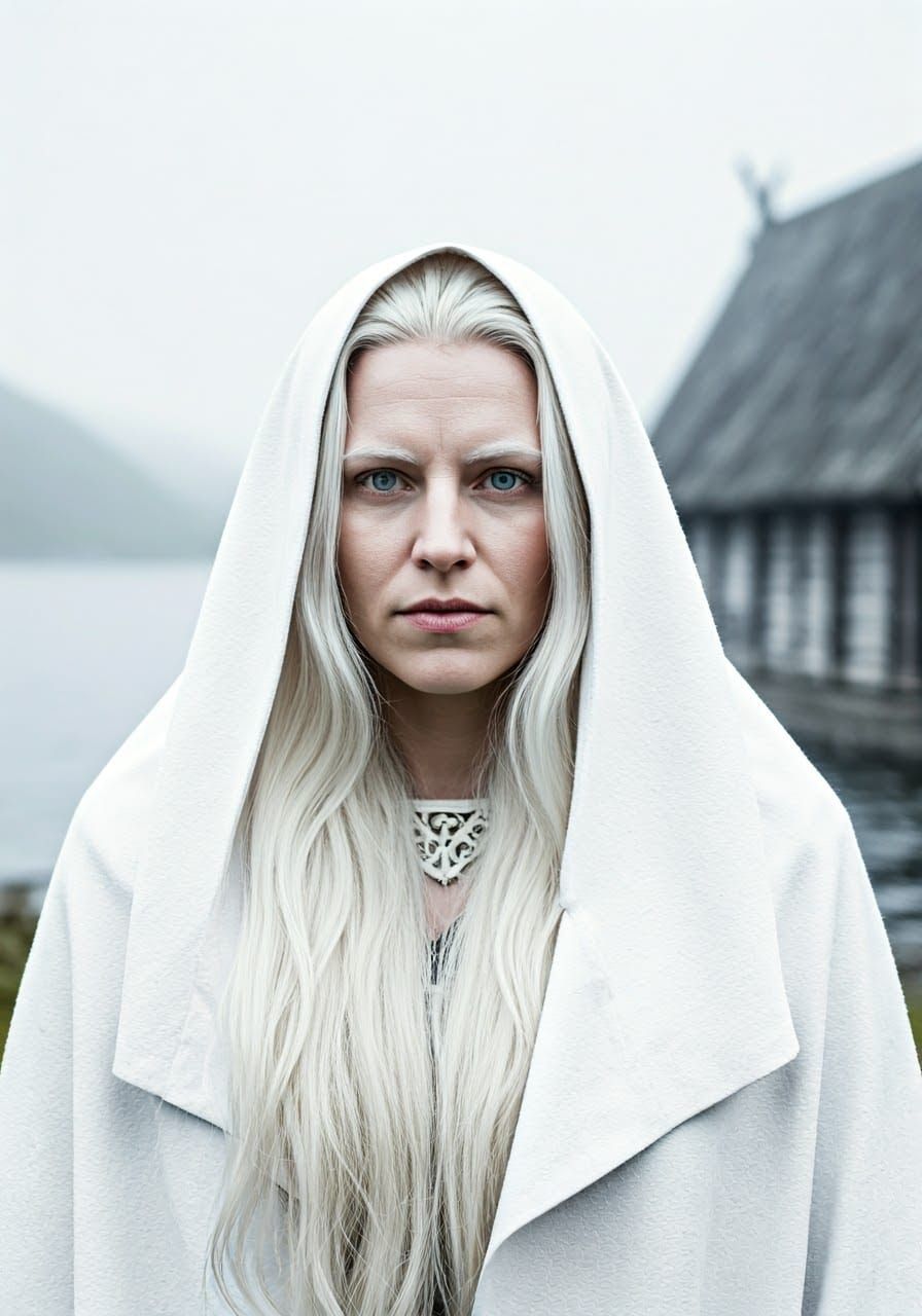 Albino viking woman