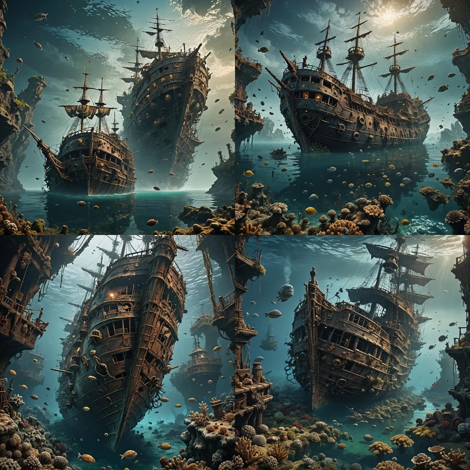 Sunken Pirate Ship: Marine Life's Grim Haven