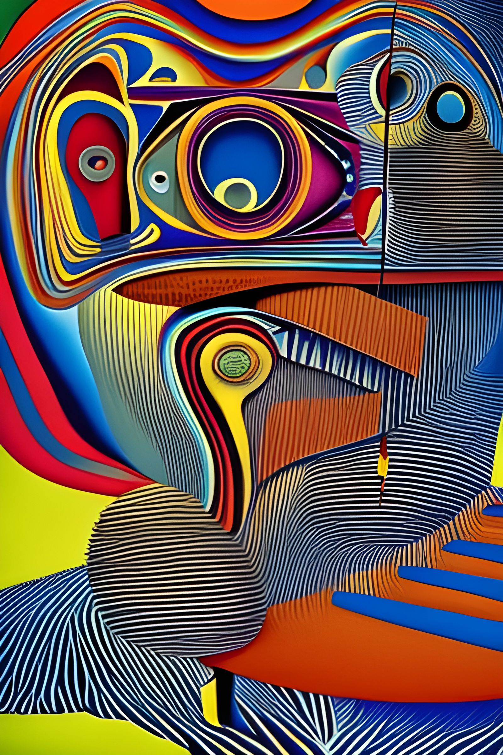 Abstract Surreal Dreamscape with Celestial Light