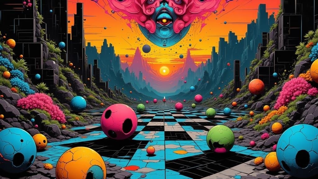 Surreal Gutter Balls Rolling Through the Mind