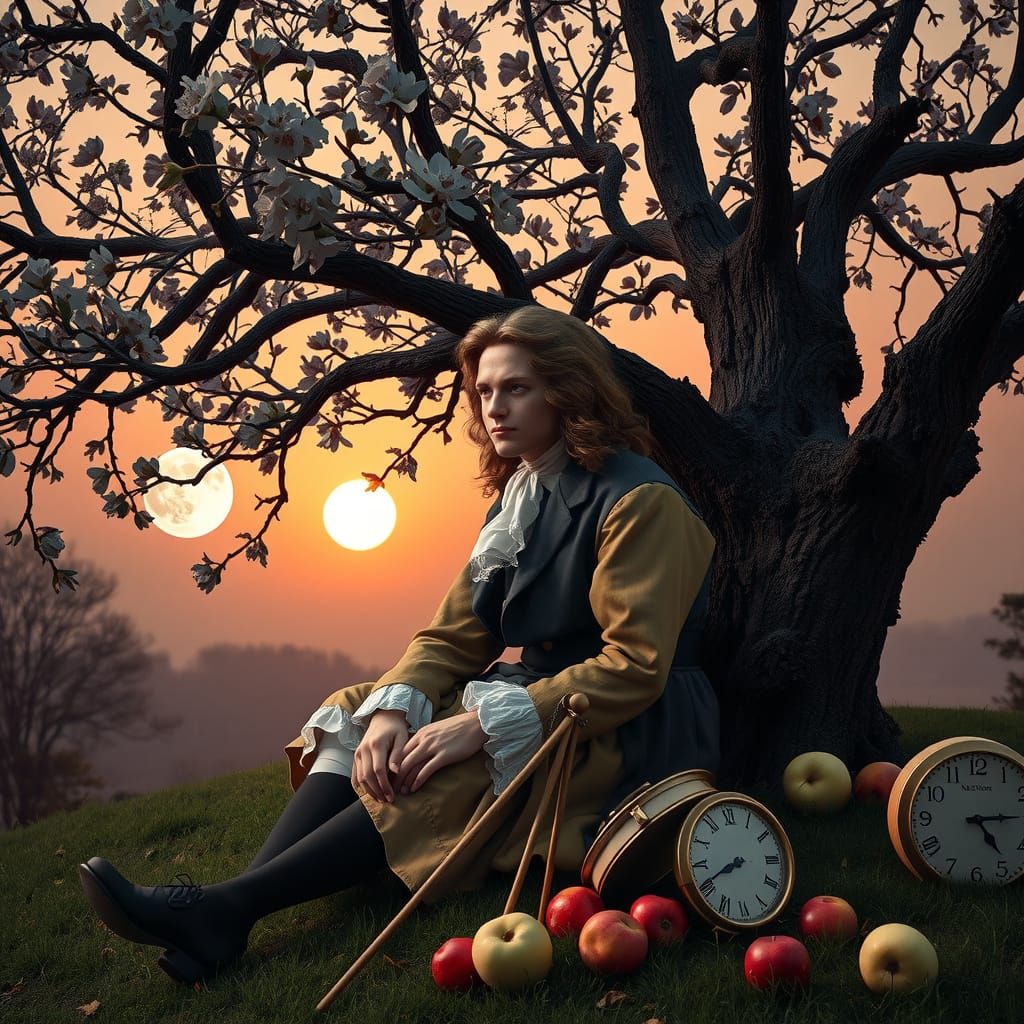 Elegant 17th-Century Newton Lost in Time and Math