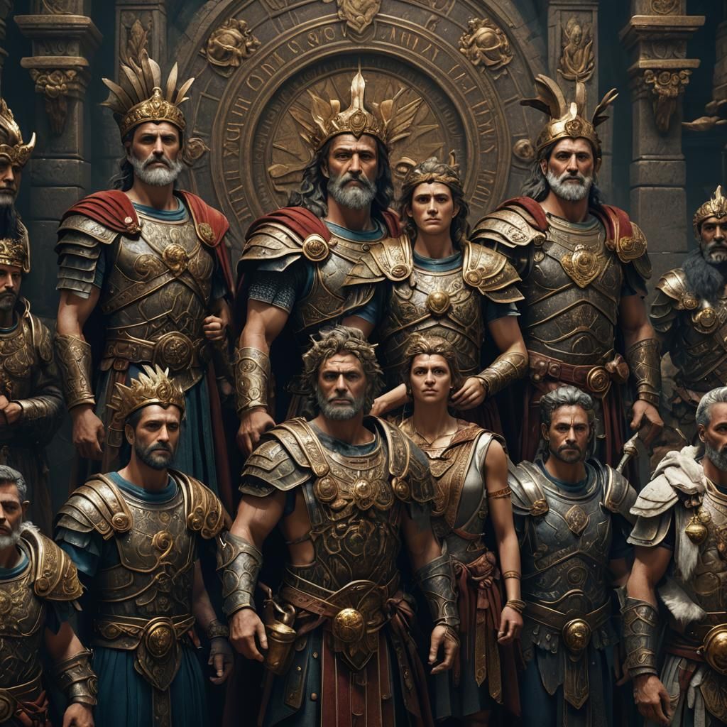 The Penates: Roman Gods of Home, Detailed Matte Painting