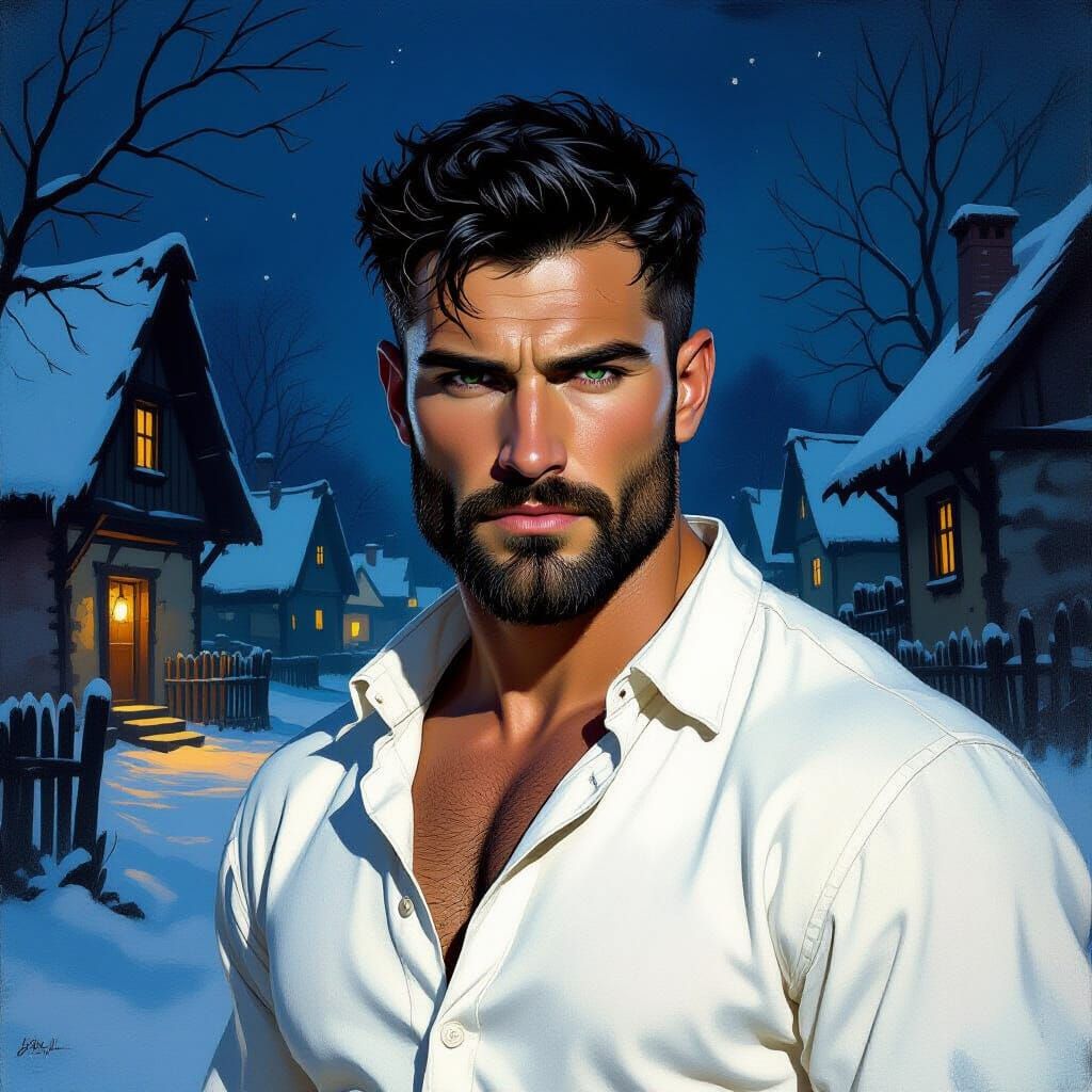 Dacian Warrior in Atmospheric Fantasy Illustration