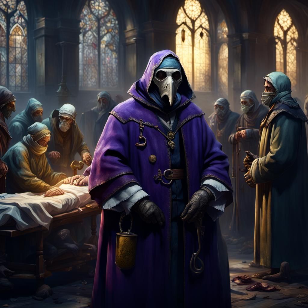 a medieval doctor during the plague