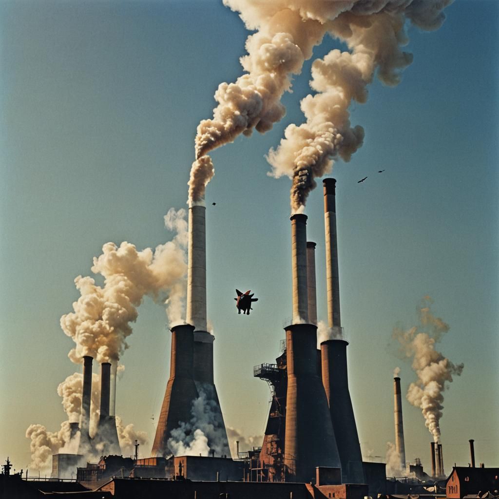 Pig in the Air: Animals Album Art