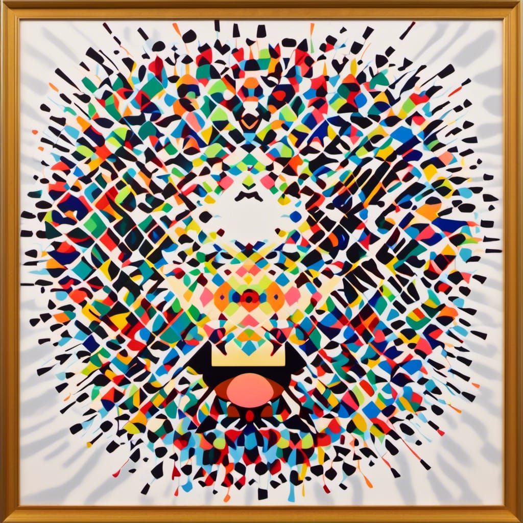 Graffiti Art Portrait with Speech Bubble