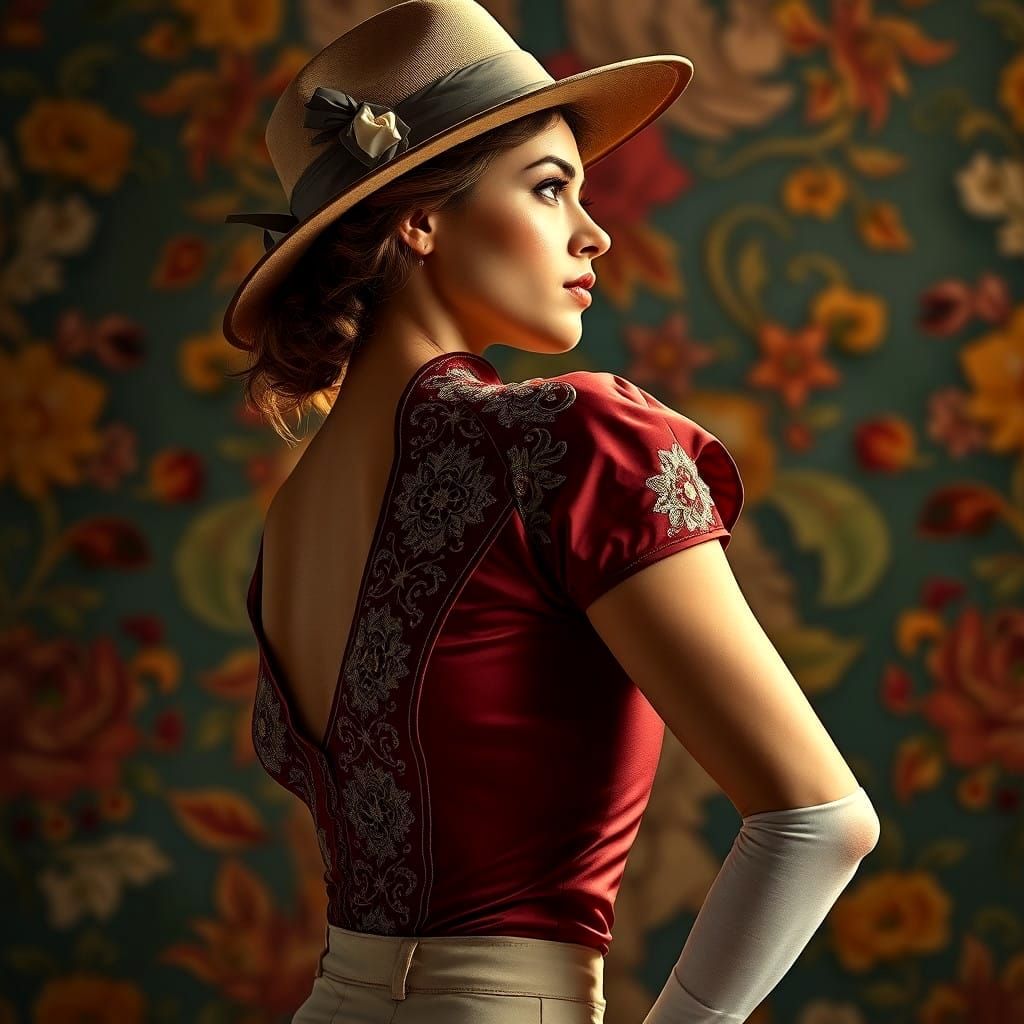 Timeless Elegance in Hyperrealistic Portrait