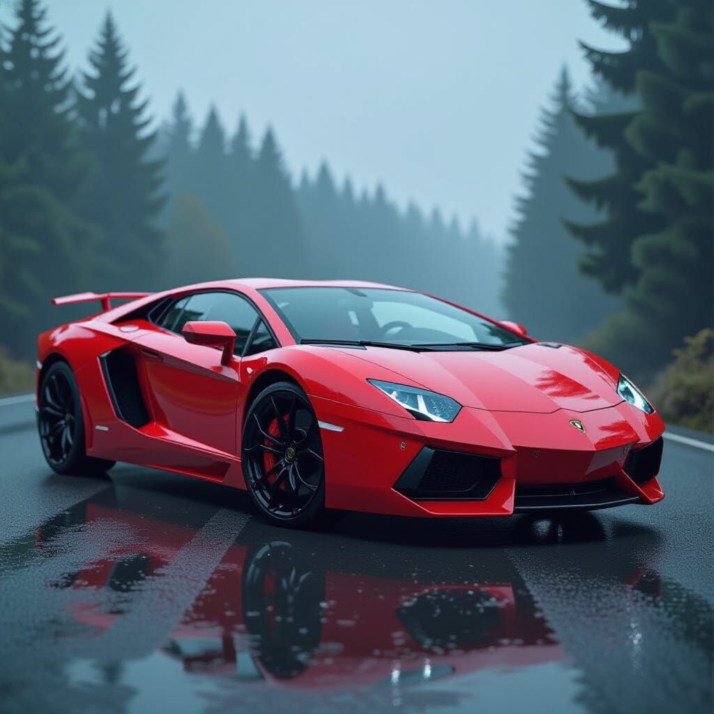 Red Lamborghini