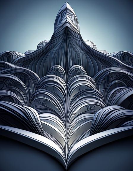 Abstract Fractal Design with Zentangle Elements