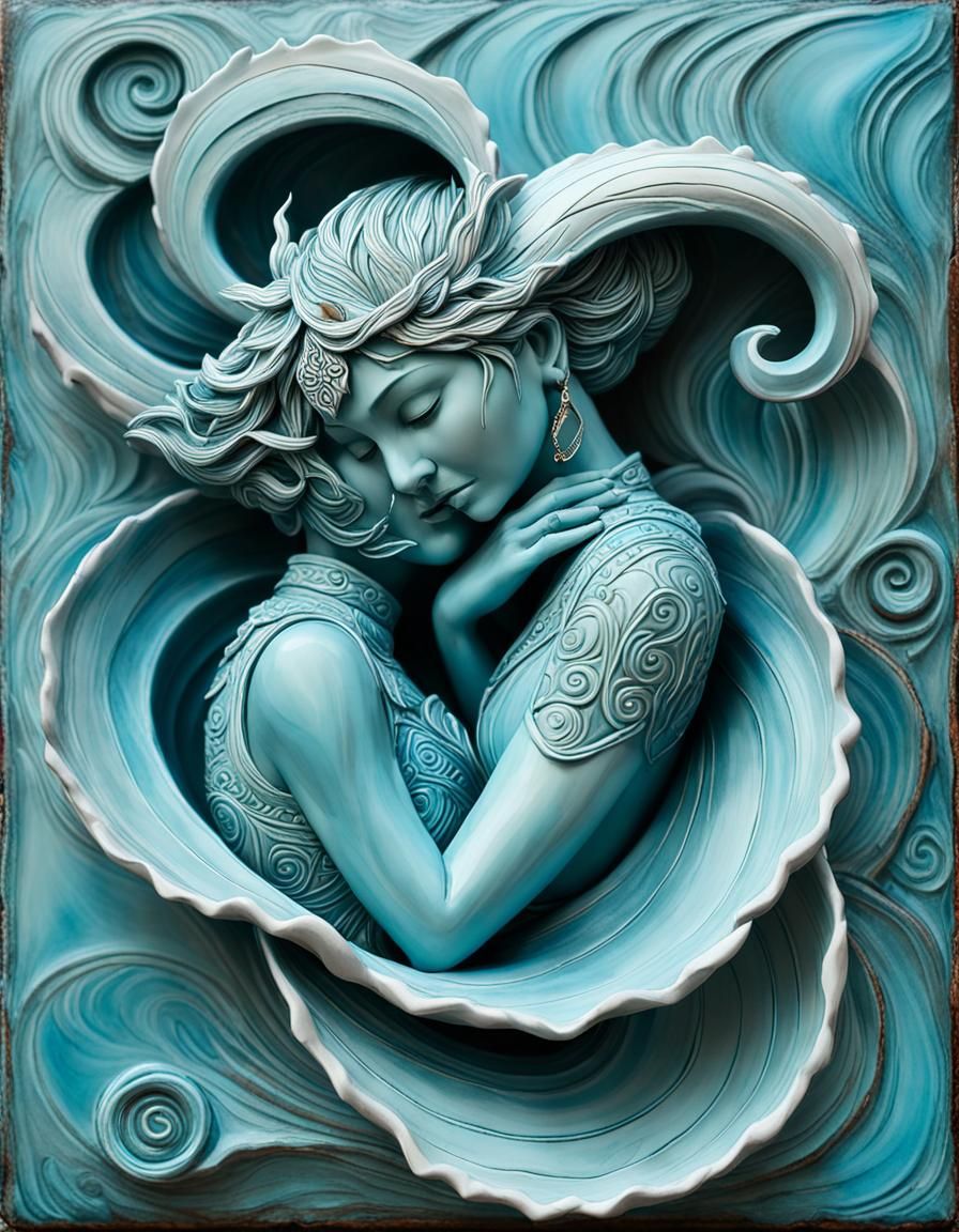 Dance of Joyous Sorrow: An Expressive Artwork