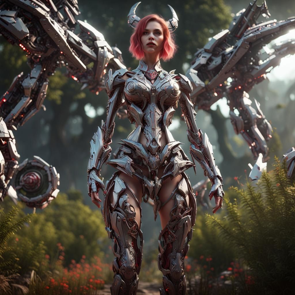 Lilith in Eden: Sci-Fi Cinematic Render
