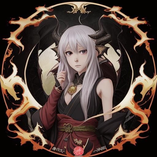 Anime Dragon in Manga Style