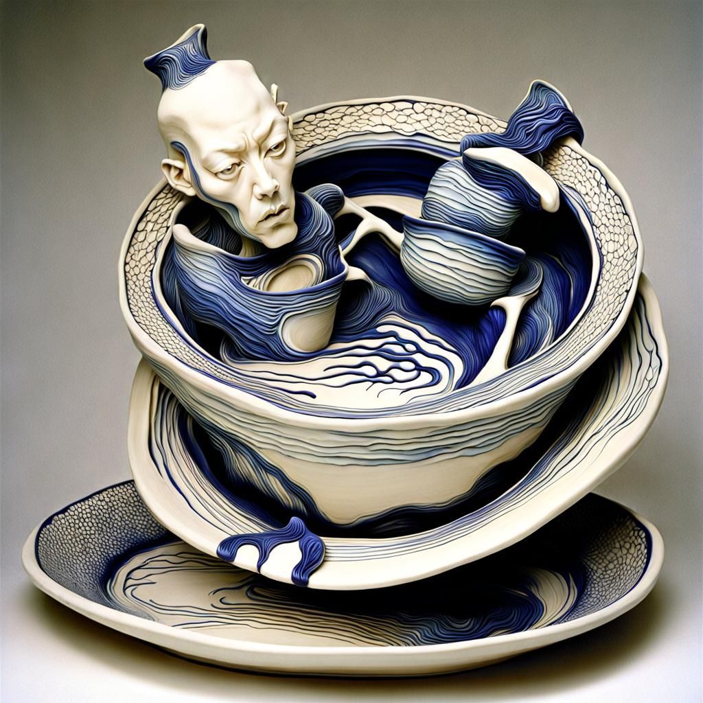Surreal Clay Pottery in a Bizarre Style