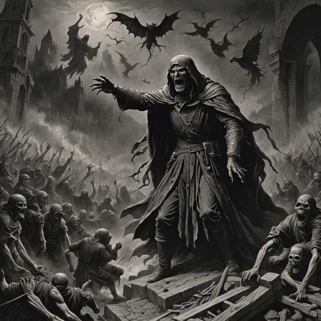 Silent Terror: A Horror Illustration