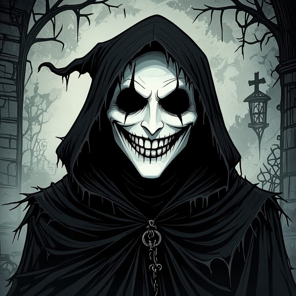 Dior: A Male Ghost in a Spooky Gothic Scene