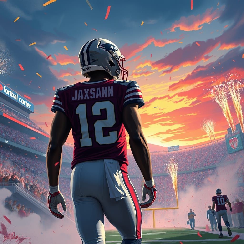 NFL Super Bowl Champion Lamar Jackson Walks Out in Style