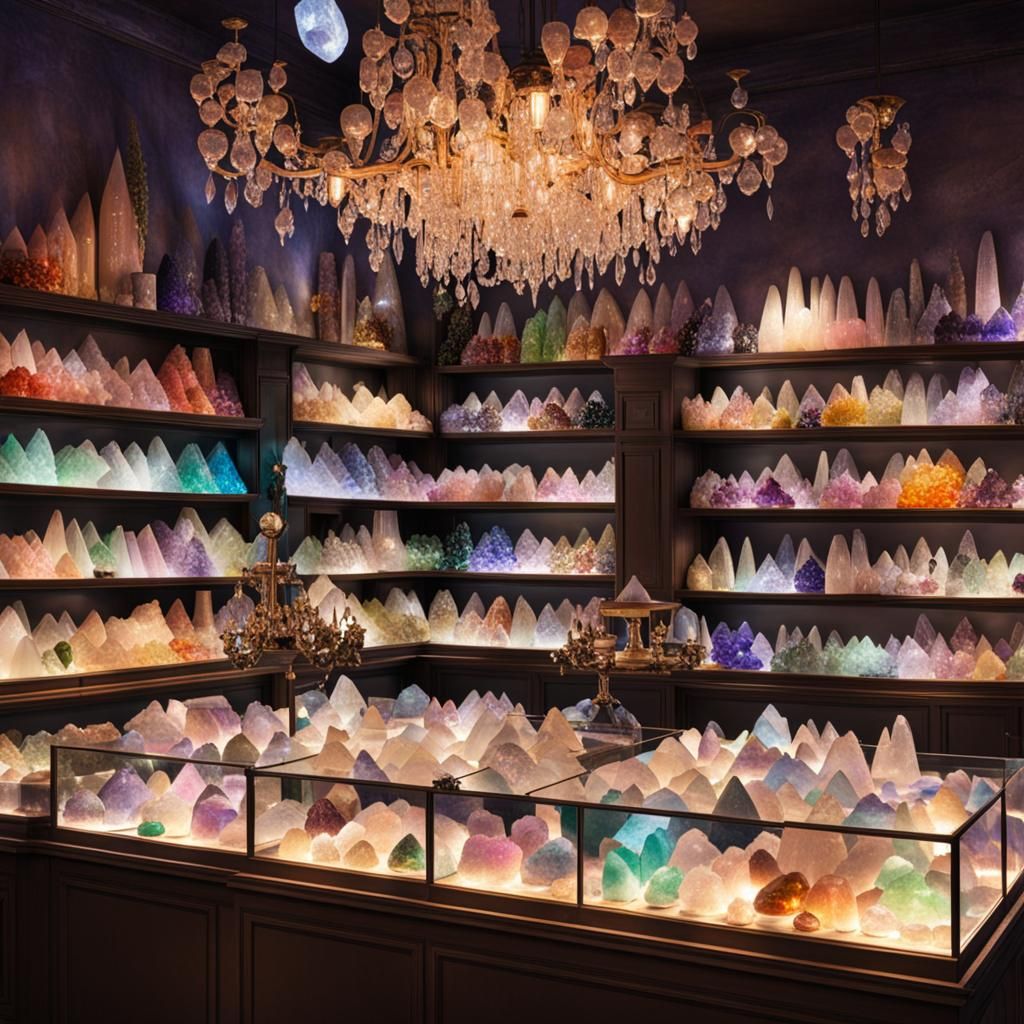 Enchanting Magical Crystal Store