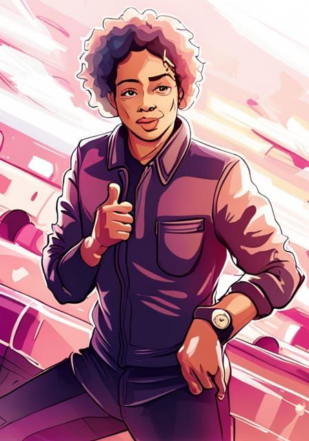 Dynamic Abstract Swirl of Vibrant Colors