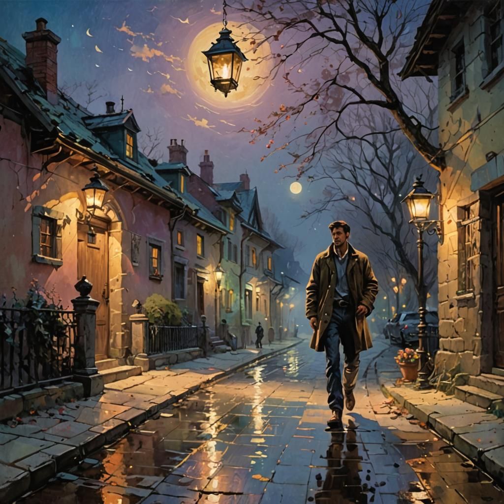 Hero's Homecoming: Lantern Light in Pastel Colors