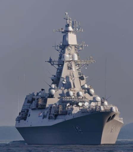 Heavy Guided Missile Cruiser at Sea