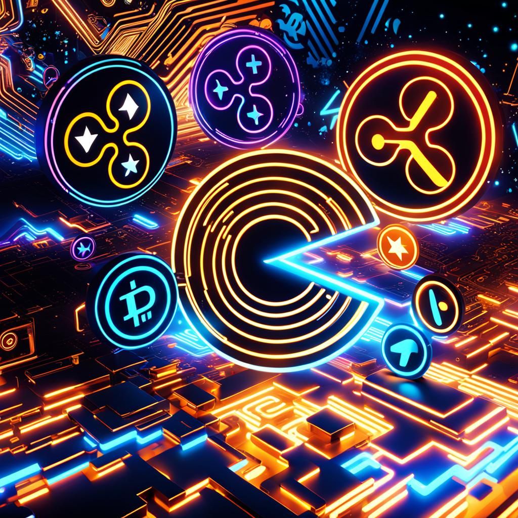 XRP Crypto Logo in Anime Style