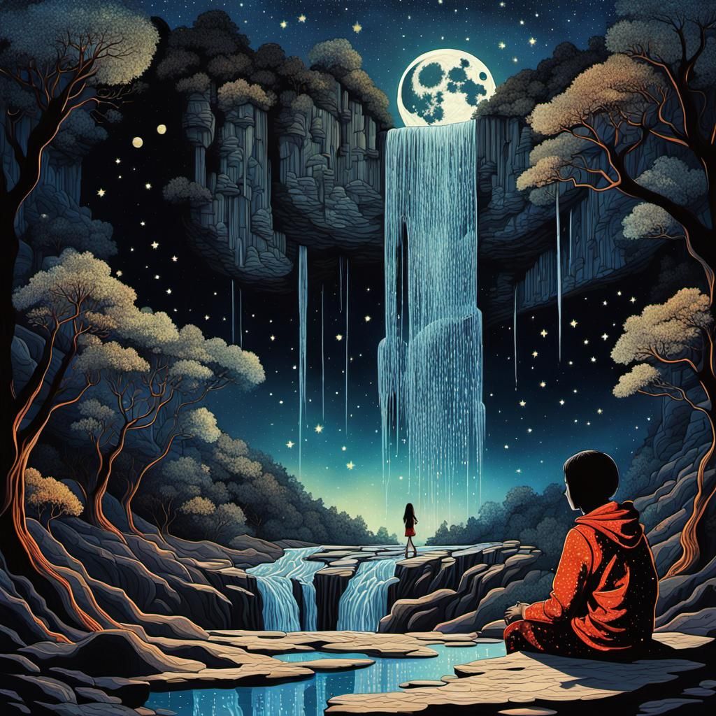 Epic Waterfalls ( Moonlight Waterfall )