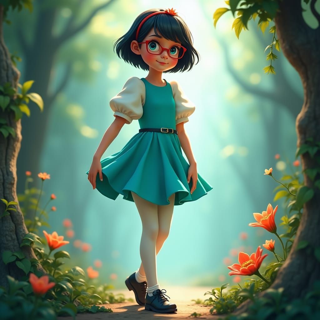 Girl in Mystical Setting, Fantasy Concept Art